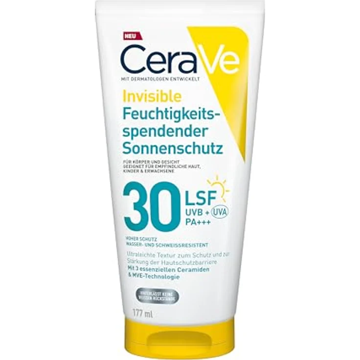 CeraVe Sonnenschutz Körper Lotion mit 24h Feuchtigkeit, SPF 30, 177 ml – Bild 2