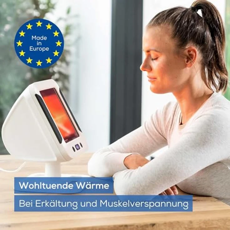 BEURER Infrarot-Wärmestrahler IL 60, 300 Watt, mit UV-Blocker und Überhitzungsschutz zur Linderung von Erkältungen und Muskelverspannungen – Bild 3