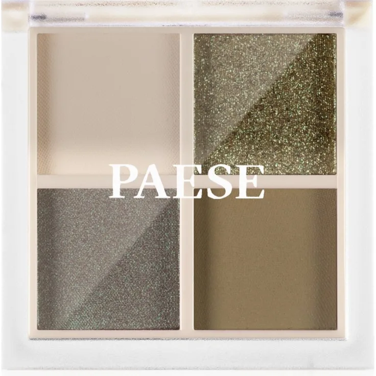 Paese Daily Vibe Palette Lidschattenpalette 02 Military Vibe, 5,5 g, vegan, schimmernd-matte Farben für vielseitige Make-up-Looks