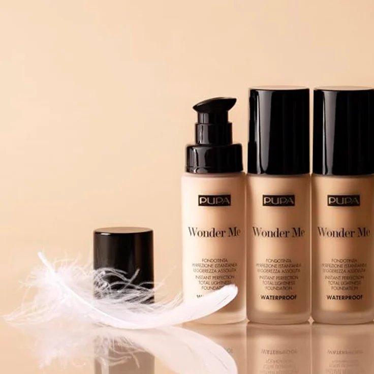 PUPA Milano Wonder Me Fluid Waterproof Foundation, 30 ml - Schwerelose Textur, semi-mattes Finish, modulierbare Deckkraft, ölfrei – Bild 8