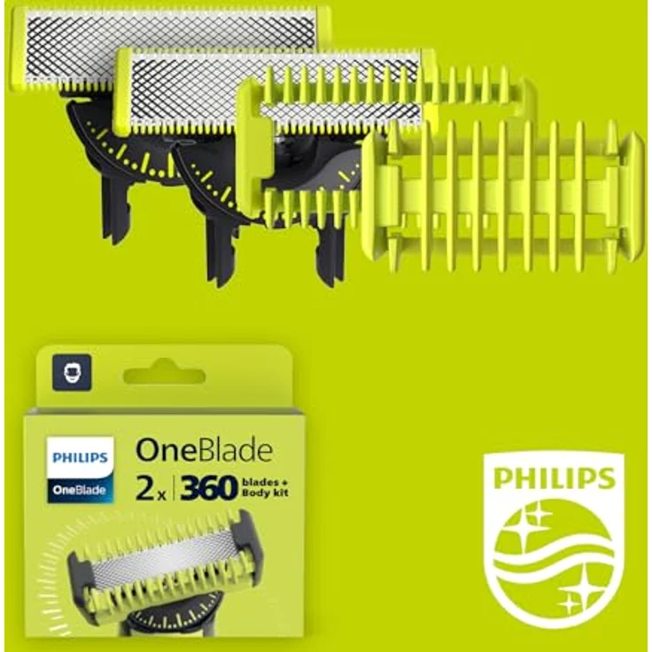 Philips OneBlade QP624/50, Ersatzklinge für Elektrorasierer mit langlebiger Schneidetechnologie – Bild 4