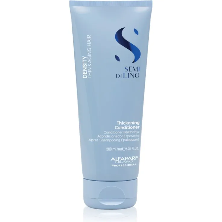 Alfaparf Milano Semi di Lino Density Schaum, 200 ml, für größere Haardichte bei empfindlichem und feinem Haar, vegan, ohne Sulfate