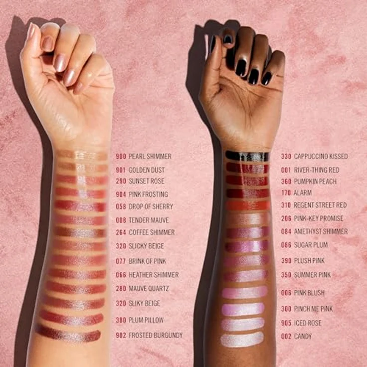 Rimmel London LASTING FINISH SHIMMERS Lippenstift, langanhaltend, #900 Pearl Shimmer, 18 g – Bild 3