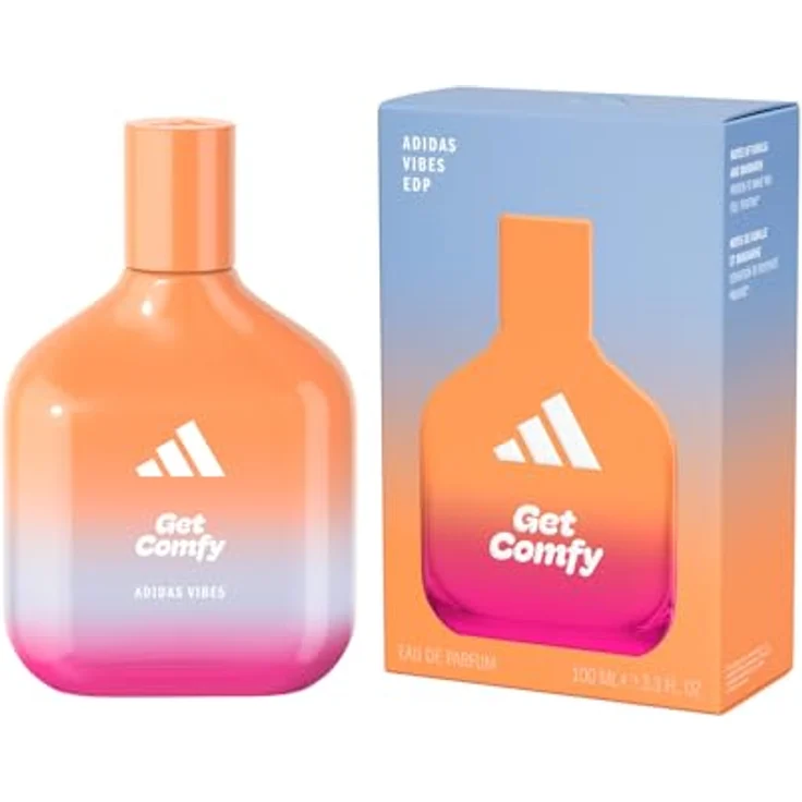 adidas Vibes Get Comfy Eau de Parfum, entspannender, beruhigender Unisex-Duft mit wärmenden Noten und natürlichen ätherischen Ölen, 100ml – Bild 1