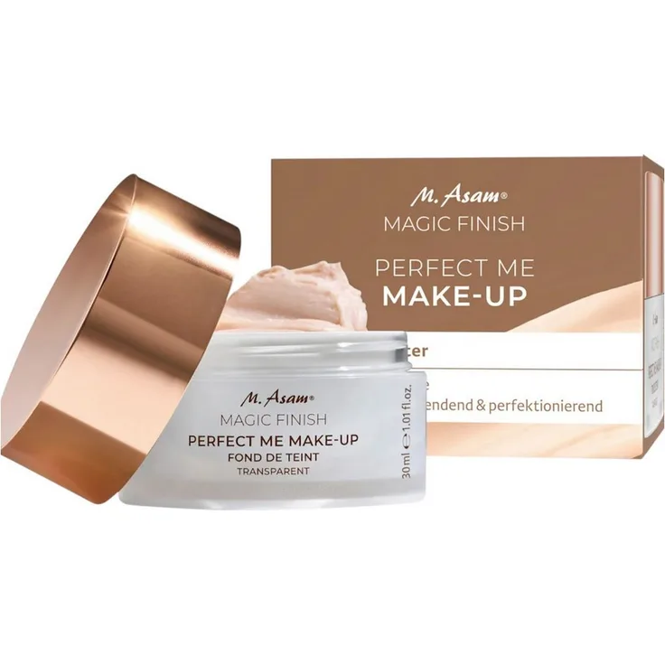 M. Asam MAGIC FINISH Perfect Me Make-up, Transparent, 30 ml – mit Glow Booster, mattierend und pflegend, für einen natürlichen No-Make-up-Look