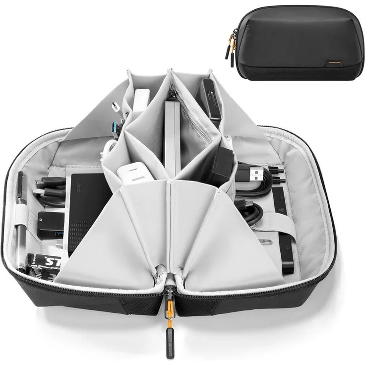 Inateck Kulturbeutel Zubehörtasche Reisetasche Elektroniktasche