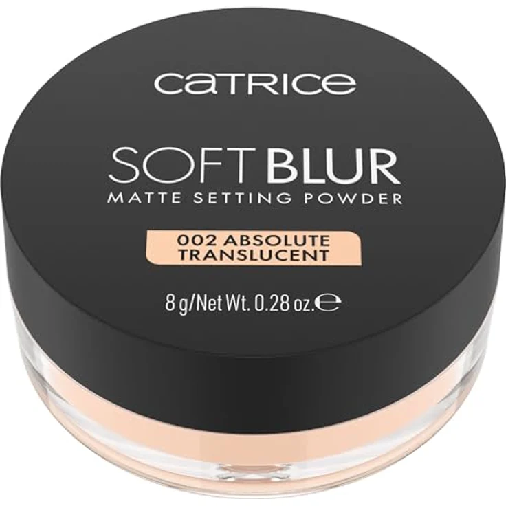 Catrice Soft Blur Matte Setting Puder 8 g, transparente Formel für mattes Finish und Soft-Focus-Effekt, 002 Absolute Translucent – Bild 2