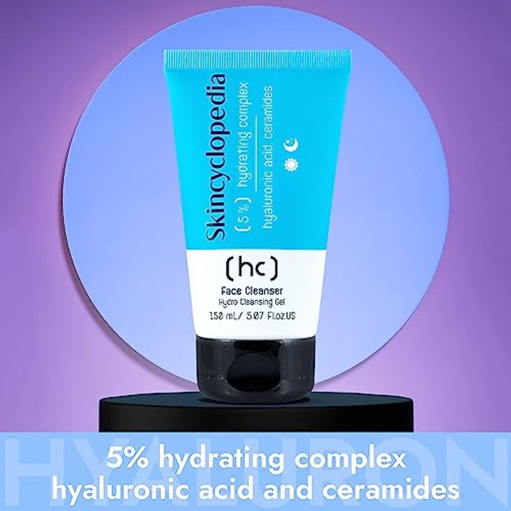 Skincyclopedia Hyaluron Gel Cleanser mit Ceramiden und Niacinamide, 150ml, sanfte Gesichtsreinigung für trockene Haut mit Hyaluronsäure – Bild 2