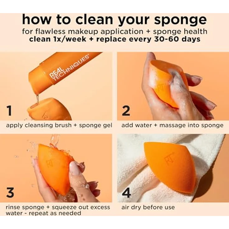 Real Techniques Set Miracle Sponges 3 Steps Dekorative Kosmetik Make-up Accessoires – Bild 12