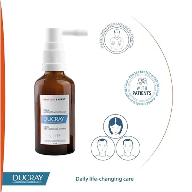 Ducray Neoptide Expert, gezielte Pflege gegen Haarausfall, 2x50 ml, fördert Haarwachstum und stärkt Wurzeln – Bild 7