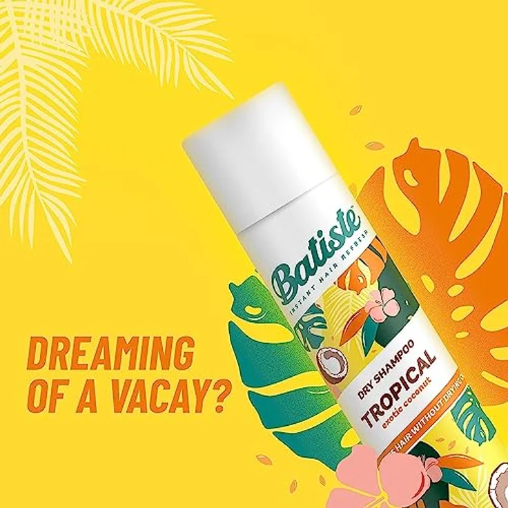 Batiste Tropical Trockenshampoo mit exotischem Kokosduft 350 ml – Bild 7