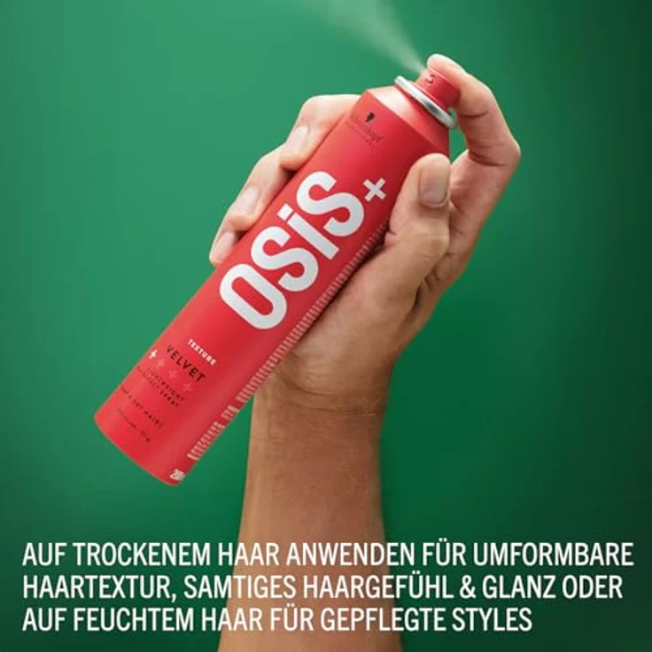 Schwarzkopf Professional OSiS Velvet Wachs Effekt Haarspray Sanfte Definition Textur Natürlicher Glanz Leichter Halt 200 ml – Bild 3