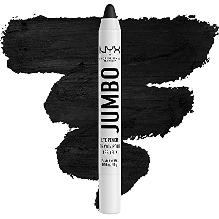 NYX PROFESSIONAL MAKEUP Jumbo Eye Pencil 601 Black Bean, strahlender Eyeliner, anspitzbar, ohne Zerren oder Verblassen, 5 g
