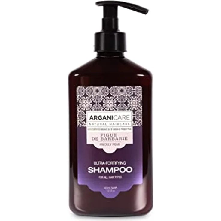 Arganicare Pflegendes Haarshampoo mit Kaktusfeigenöl, 400 ml – Ultra-stärkend für alle Haartypen
