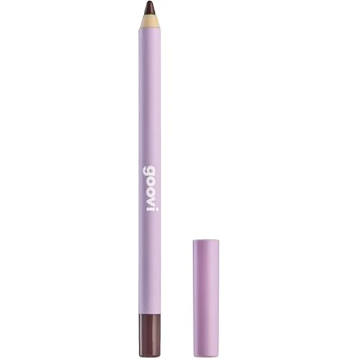 GOOVI Line To Impress Eye Pencil, hochpigmentierter Eyeliner & Kajalstift in Braun, glänzendes Finish, langanhaltend, 1,2g – Bild 2