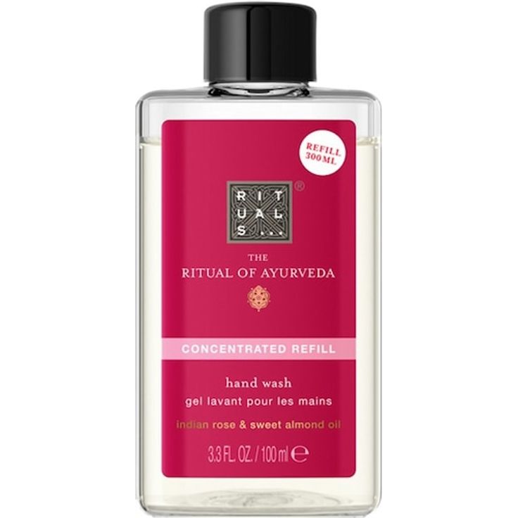 RITUALS The Ritual Of Ayurveda Hand Wash, seifenfreie Handseife mit indischer Rose und süßem Mandelöl, 600 ml