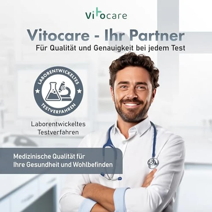 Vitocare Ferritin Test-Set, Blutzucker-Teststreifen 2er Pack für schnellen Eisenspeicher-Check – Bild 7
