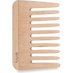 Niyok® Nachhaltiger Afrokamm aus Buchholz • Grobzinkiger Lockenkamm für gelocktes & krauses Haar