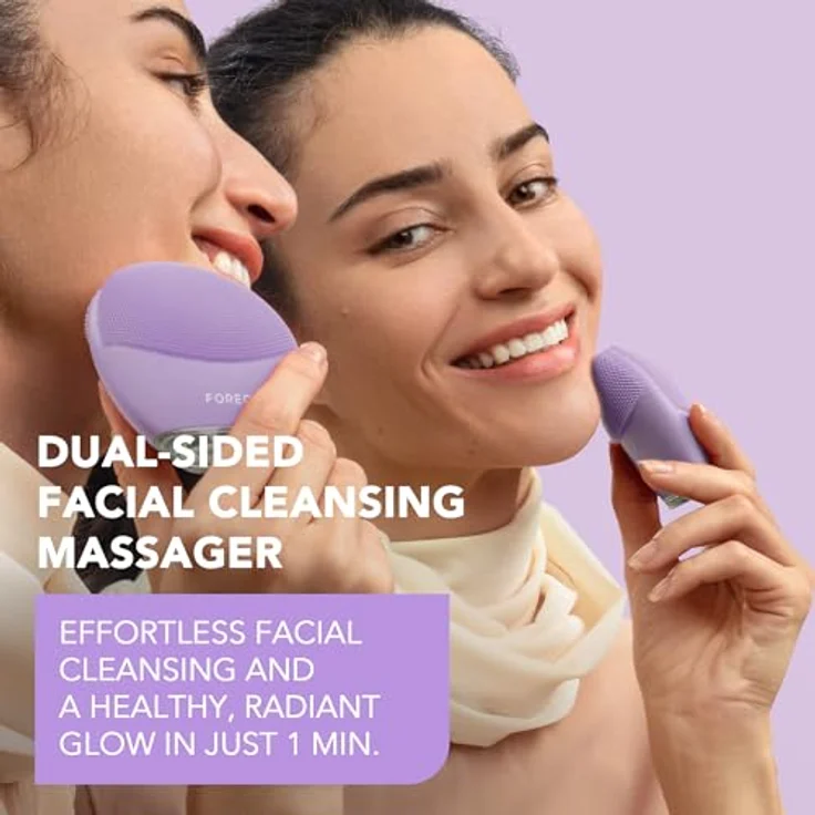 FOREO Elektrische Gesichtsreinigungsbürste LUNA™ 4 mini, T-Sonic™ Pulsationen, USB-Ladung, 2-Zonen-Bürstenkopf, Pink – Bild 3