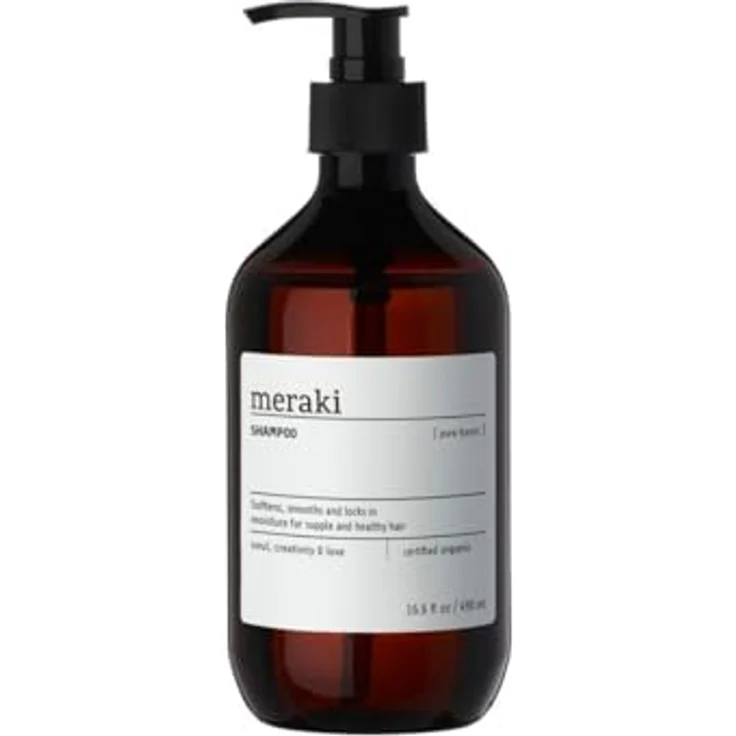 Meraki Pure Basic Shampoo, 490 ml, parfümfrei, biologisch, mit Aloe Vera und Mandelöl, für die ganze Familie – Bild 2