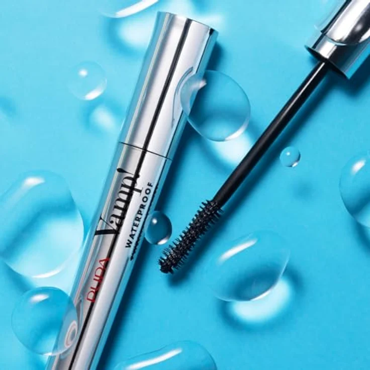 PUPA Milano Vamp! Waterproof Mascara für Volumen und Schwung, Farbton 001 Black, 9 ml – Bild 5