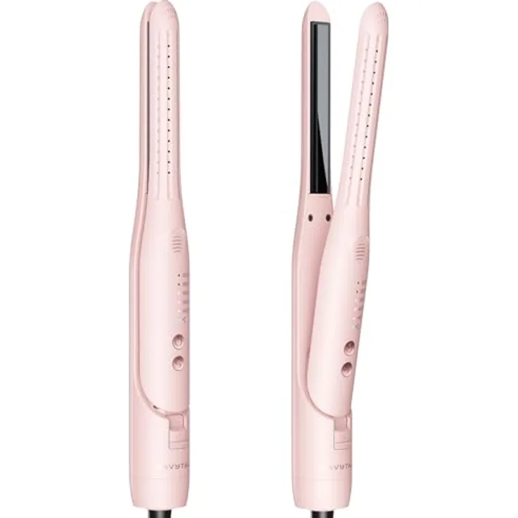 Wavytalk Cool Curl Pencil Airflow Lockenstab, 0,65 Zoll Mini Glätteisen für Kurze Haare, 5 Temperaturstufen, 360° Kühlluft-Technologie, leicht und kompakt