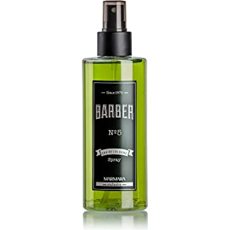 Barber Marmara No.5 Eau de Cologne Pump-spray Herren 250ml | Frischer-holziger Herrenduft, Rasierwasser, After Shave, Bodyspray - Türkisches Cologne - Barbershop