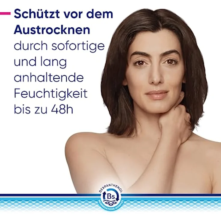 Bepanthol DERMA Regenerierende Körperlotion, Körperpflege für empfindliche und sehr trockene Haut, dermatologisch getestete Feuchtigkeitscreme mit Dexpanthenol, 400 ml Nachfüllbeutel – Bild 2
