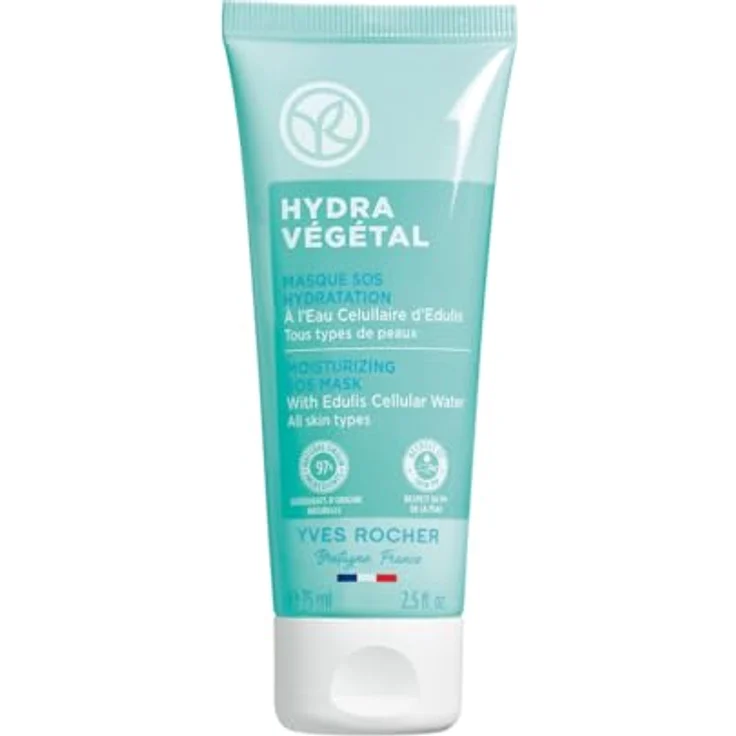 Yves Rocher HYDRA VÉGÉTAL Intensiv Feuchtigkeitsspendende SOS-Maske - Cremige Maske mit Edulis Pflanze - 75 ml – Bild 1