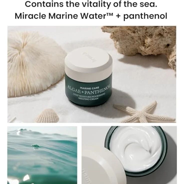 Heimish Marine Care Gesichtscreme, stark feuchtigkeitsspendende Tagescreme mit fermentiertem Algenextrakt und SPF 10, 55 ml – Bild 4