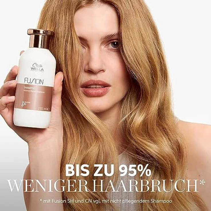 Wella Professionals Fusion Intense Repair Shampoo - Tiefenreinigung für kaputtes Haar - Haarshampoo für bessere Kämmbarkeit - 250 ml – Bild 5