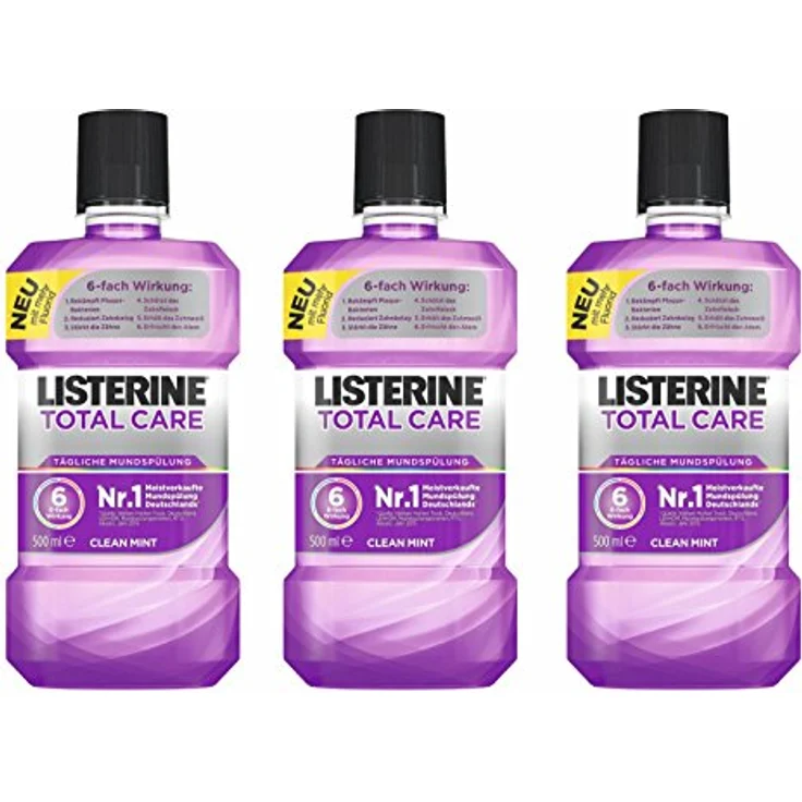 Listerine Total Care 500 ml Mundspülung frischer Atem, gegen Mundgeruch – Bild 2