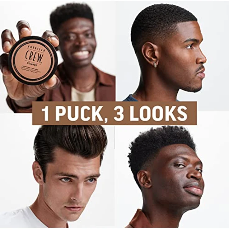 AMERICAN CREW – Pomade, 50 g, Stylingprodukt für Männer, Haarprodukt mit mittlerem Halt, Haarpomade auf Wasserbasis, optimal für glatte Frisuren mit viel Glanz – Bild 5