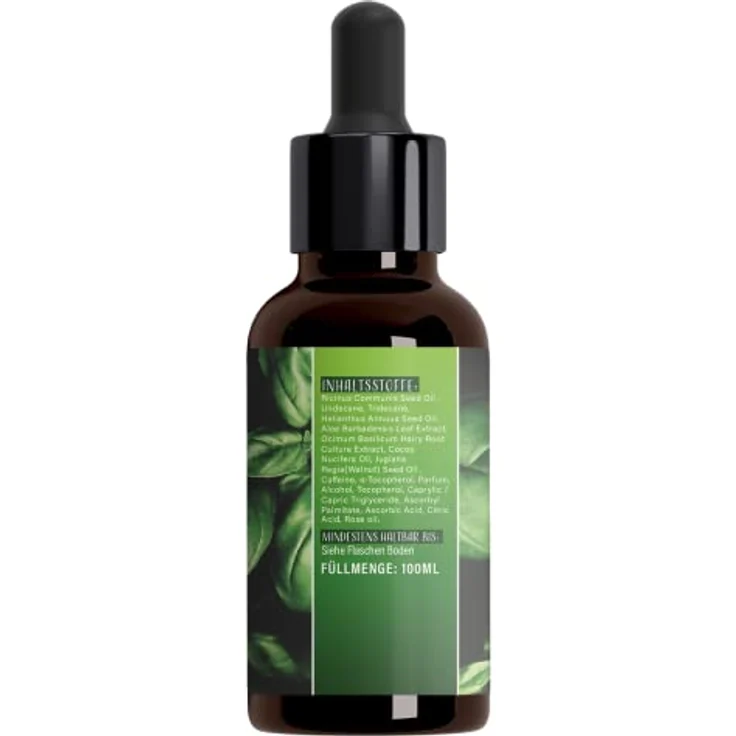 ADEMA NATURAL® Feel Basil Haarwachstum Serum - Haarwurzeln stärken, dichtes Haar - Hair Growth VEGAN Oil 100 ML – Bild 3