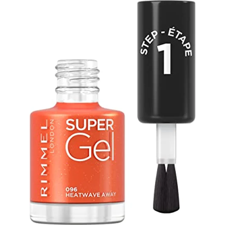 Rimmel London Super Gel Nagellack, 96 Heatwave Away, 12 ml - Gel-Nagellack mit Hochglanz-Effekt, Einfache Anwendung, Langanhaltender Hochglanz – Bild 2