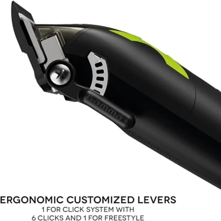 GAMMA+ Xcell Professioneller Clipper, Herren-Haarschneider mit Vector IN2-Motor, 180 Minuten kabellose Laufzeit, Aluminium-Rückseite, 2 Kämme, USB-Kabel Typ C – Bild 5