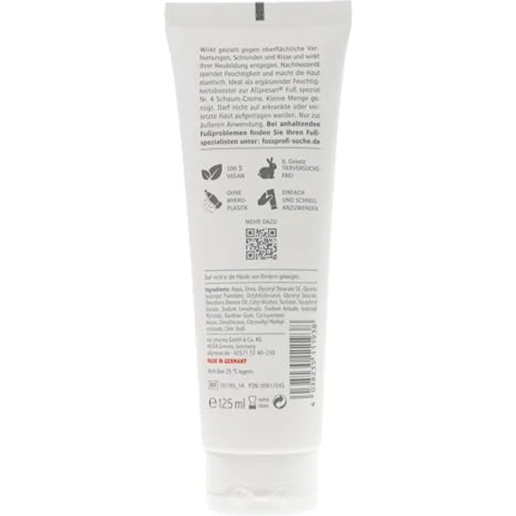Allpresan - Lipid-Salbe 4 Hornhaut und Schrunden - 125 ml – Bild 2