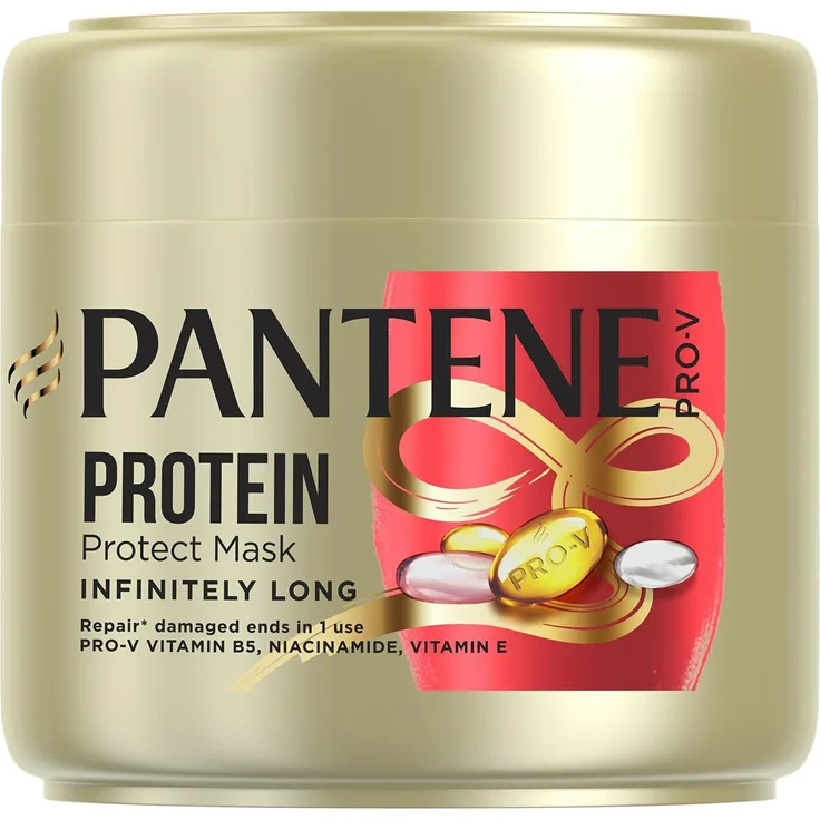 Pantene Pro-V Infinitely Long Keratin Haarmaske, 300 ml, für geschädigtes und trockenes Haar, tiefenwirksame Pflege