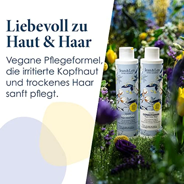 Jean & Len Philosophie Hafermilch & Baumwollsamenöl Haarshampoo 300 ml – Bild 4