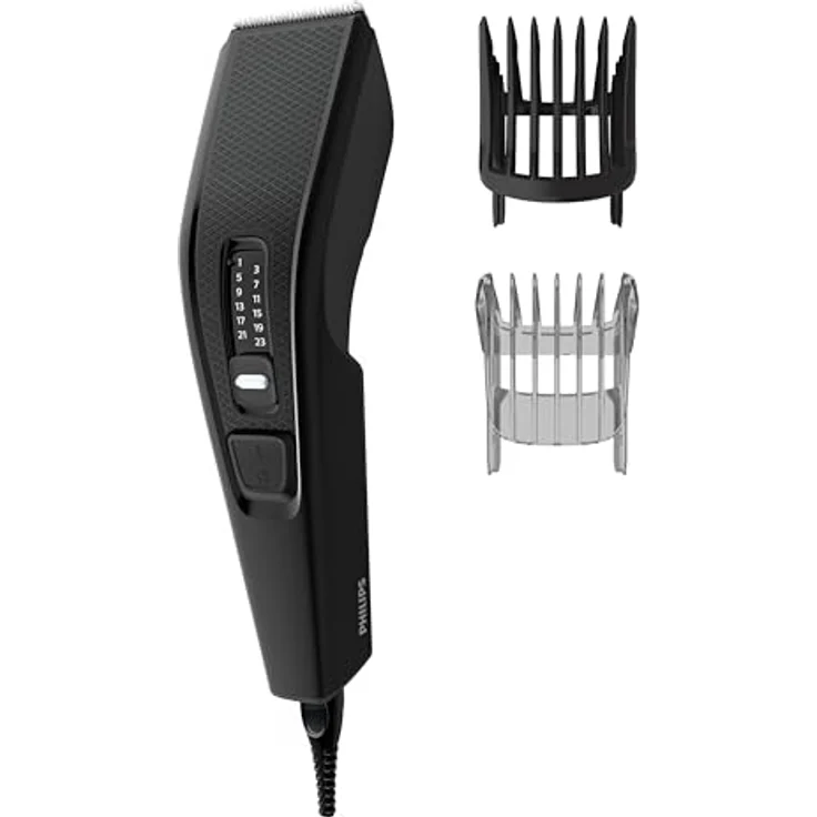 Philips Haarschneider HC3510/15, Series 3000, 13 Längeneinstellungen, DualCut-Technologie, selbstschärfende Klingen, schwarz – Bild 3