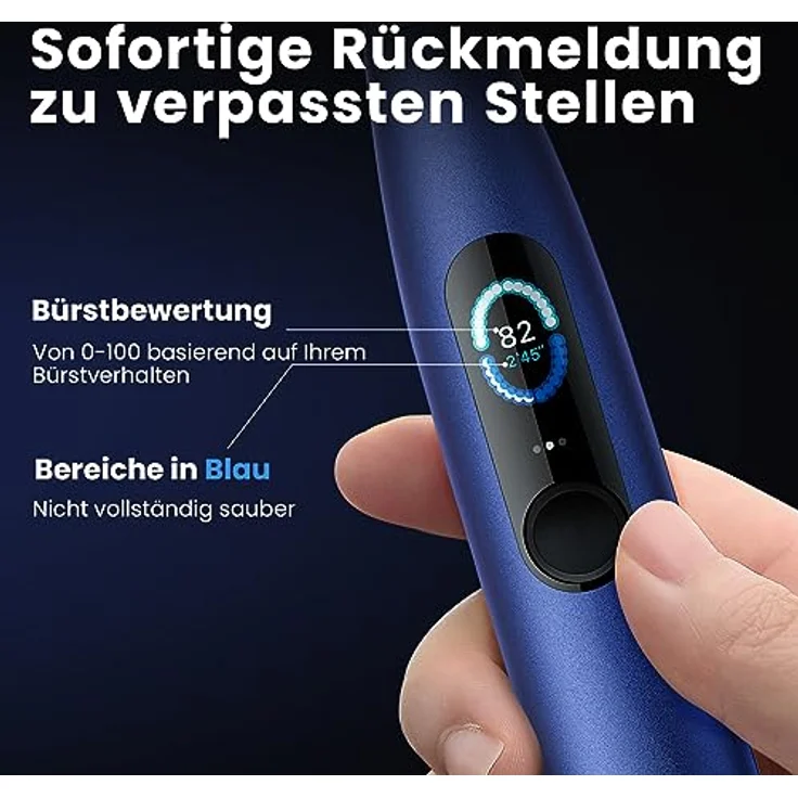 Xiaomi Oclean X Pro, Elektrische Zahnbürste mit AI-gesteuerter Druckempfindlicher Technologie, Standard Reinigungskopf – Bild 2