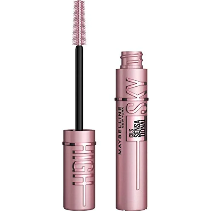 Maybelline New York Mascara, Volumen und Länge, Sky High – Tönung: Very Black, 7,2 ml – Bild 1
