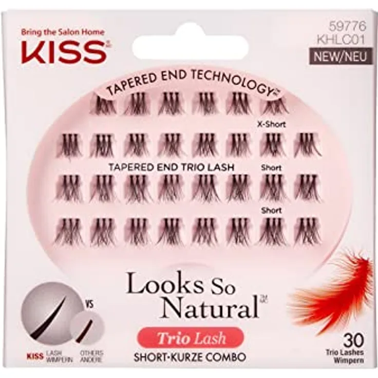 Kiss Haute Couture Trio Lashes - Classy, 1er Pack (1 x 1 Stück)