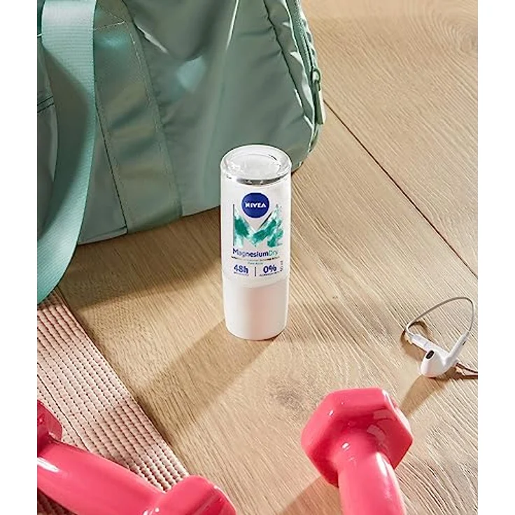 NIVEA MagnesiumDry Pure Aqua Deo Roll-On (50ml), Deodorant mit Magnesium für natürlich wirksamen Schweiß-Schutz, Deo mit 0% Aluminium (ACH) und Alkohol* – Bild 5