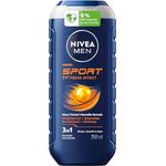 NIVEA MEN Sport Duschgel, pH-hautneutrale Pflegedusche mit vitalisierendem Duft, erfrischende Formel mit Mineralien für Körper, Gesicht und Haar, 250 ml