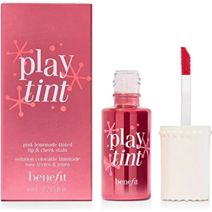 Benefit Playtint Lip & Cheek Stain - Pink Lemonade 6 ml, Flüssige Tönung für Lippen und Wangen – Bild 5