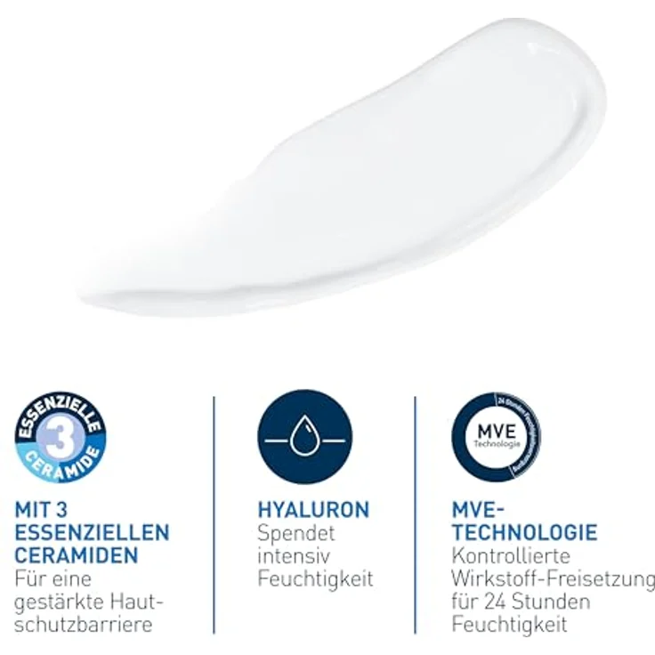 Cerave Feuchtigkeitsspendende Nachtcreme 52 ml Nachtpflege Inhalt: 52 ml – Bild 2