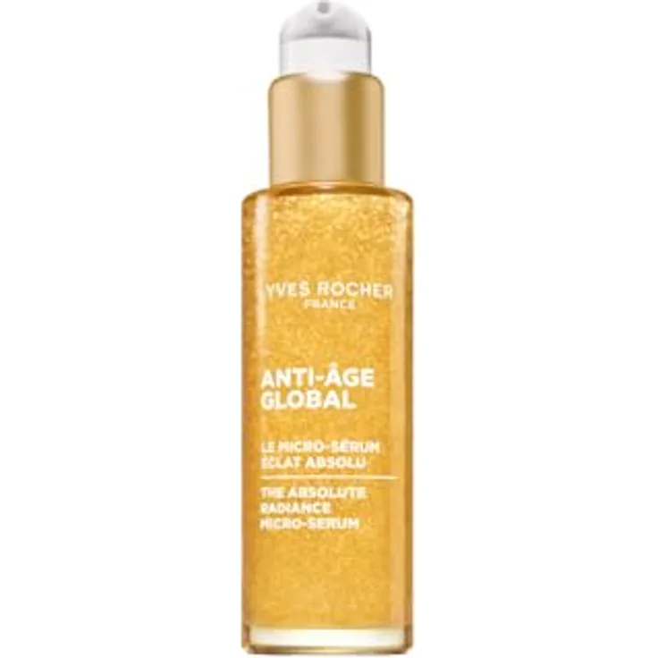 Yves Rocher Anti-Âge Global Mikro-Serum, Gesichtsserum mit 40.000 Mikroperlen und Pro-Radiance7 Technologie, 30 ml