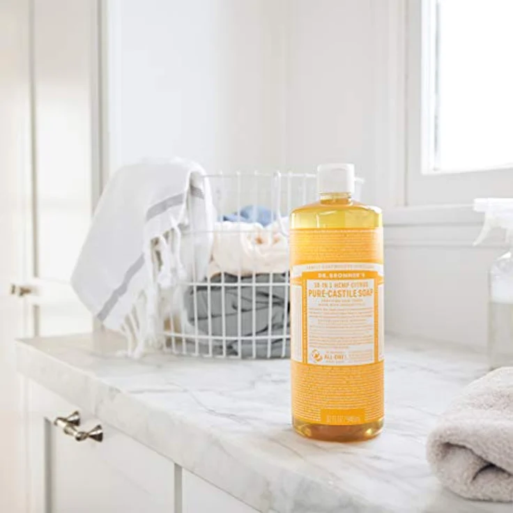 DR. BRONNER'S 18-in-1 Zitrus-Orange Flüssigseife 945 ml – Bild 3