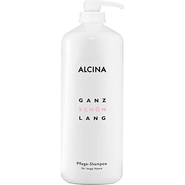 Alcina Ganz Schön Lang Pflege-Shampoo | 1 x 1250 ml | für Geschmeidigkeit, glänzendes Haar und Sprungkraft | Alcina